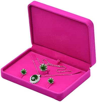 Jóias de veludo grossas Conjunto de caixas de bandeja Colar de colar de anel de colar cooperation de armazenamento para joias