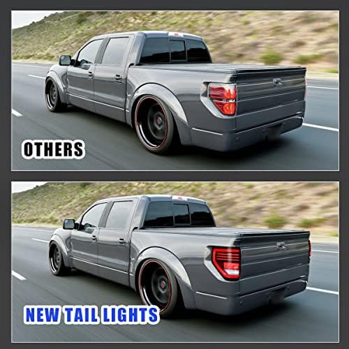 Luzes traseiras de Roxx F150, LED LUNTAS TAIL TAÇA LED MOMPLEY PARA 2009-2014 FORD F150 SOMEL