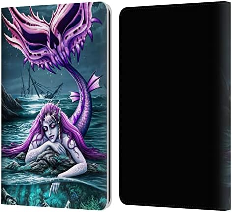 Os projetos de capa principal licenciados oficialmente Sarah Richter Demon Girl Gothic Leather Book Carteira Capa compatível