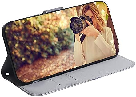 Isadenser Compatível com Samsung Galaxy A14 5G Caixa Coloque Capinha de couro Tampa dobrável Slim com slots de cartão Caixa de
