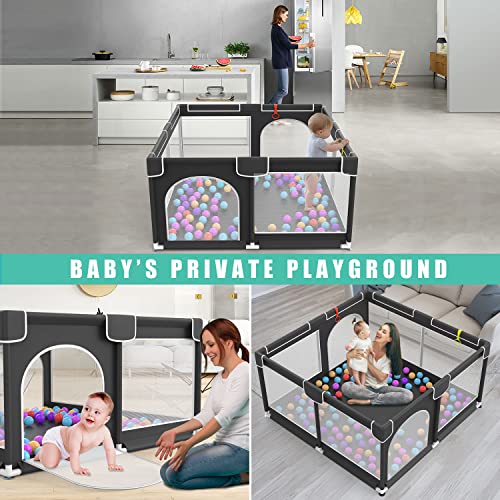 Baby Playpen, Baby Playard, Playpen para bebês com Centro de Atividades para Crianças Indoor e Outdoor de Portão