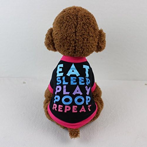 Roupas de cachorro, camiseta de algodão para cães de cachorro para cachorros para menino cachorrinho