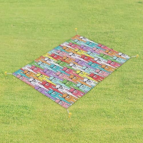 Cobertores de piquenique de Lamas Rainbow