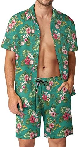 Duowei Twele Piece serve aos homens mensagens de verão de lazer Havaí Holiday Beach Beach Digital 3D Impressão masculina Moda