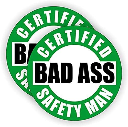 Bad Ass Safety Man Hard Hard Hard Stick/Capaceque Decalel Label Lunch Box Caixa Segura Trabalhador