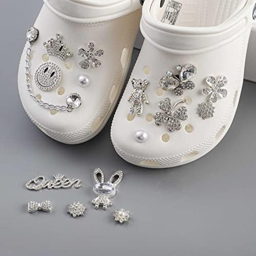 Bling Shoe Charms Fits para Sandals de sandálias de entupimento Decoração de acessórios de calçados para mulheres Presentes