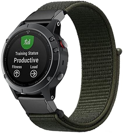 Dfamin 22mm 26mm Nylon tira para Garmin Fenix ​​7 7x 6 6x Pro Fenix ​​5 5x mais 3 3HR Forerunner 935 945 D2 Bravo