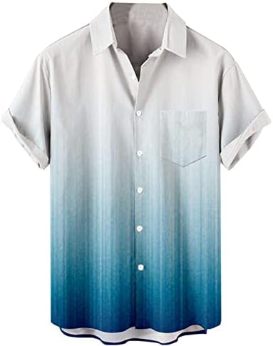 Camisas florais havaianas masculinas Button leve para baixo Tropical Holiday Beach Summer Casual Blouse básica