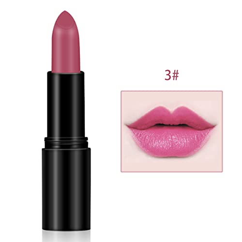 Lipstick de alto impacto Lipcolor Lipcolor During Waterproof Red Color com vitamina E e óleo mineral, Longwear macio