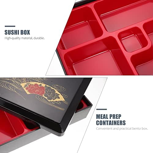 Recipientes de sanduíches de hemotão Snack Recipiente 1 conjunto de sushi caixa de armazenamento sashimi caixa de armazenamento Sushi caixa