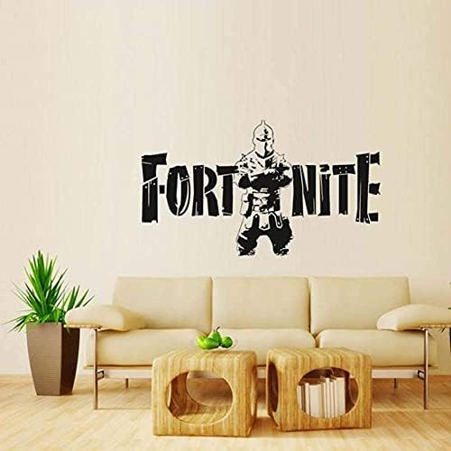 Decoração de parede do jogador para meninos Decalques de jogos de jogo Video Video Vinyl Stickers Black Knight- Fort Nite Bedroom Art Decorações Eat Sleep Game- Poster Retro Controller-, 13lx1w