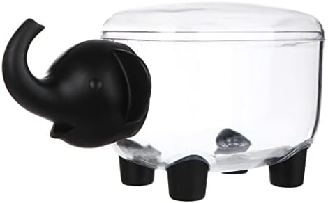 Recipientes de grampo de caixa de cabilock bola animal bola preta caixa de barreiras recipiente de swab para jóias de acrílico