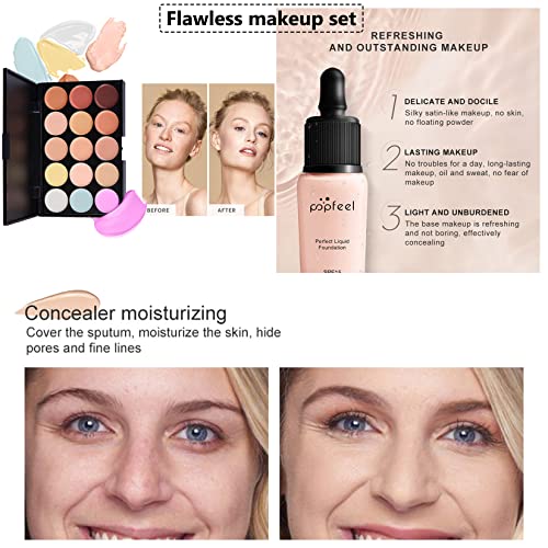 Joyeee Professional Makeup Kit para Women Full Kit, kit de maquiagem de maquiagem com saco de maquiagem Incluir escovas de maquiagem da paleta de sombras Definir Lipstick Lip Gloss Foundation
