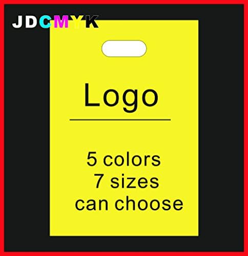Impressão personalizada 500pcs sacos plásticos sacos de roupas ou sacos de embalagem com logotipo uma pinta de logotipo