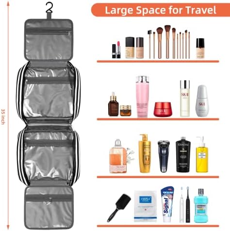 Bolsa de higiene pessoal de viagem de cocopa, bolsa de higiene pessoal para mulheres e homens, bolsa de maquiagem de