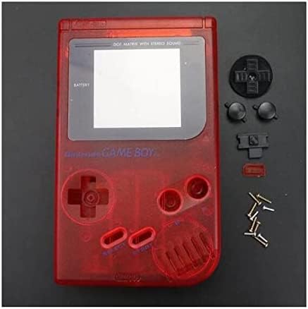 Pacote de capa de capa de casca de casas completas com botões condutores para gameboy clássico gb dmg-01 reparo parte