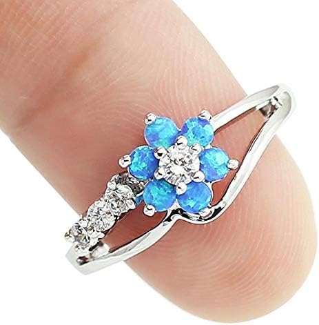 2023 New Jewelry Memorial Memorial Ladies 'Jewelned Wedding Opal Size610 Presente Rings Moda de Ring