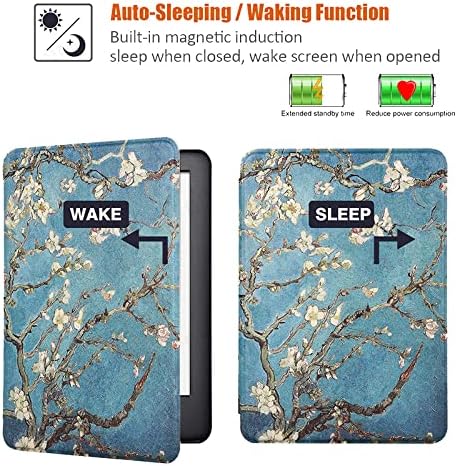 Caso para Kindle 8th Gen Modelo no. SY69JL - Cobrir com sono de acordar automático, Jing Bihai