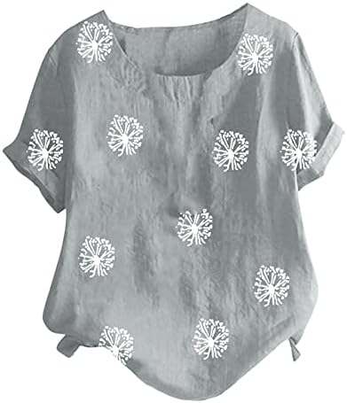 Tamart de linho de algodão de verão Tamares de tamanho grande Tops da moda Prinha de leão de denominamento camisetas de túnica