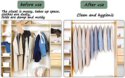 Sacos de vestuário pendurados de pacote Wyqq 5 e 2 pacote de lavanderia fina tampas de vestuário respirável para armazenamento