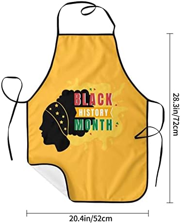 Slnfdknnd I Am Black History Month Avental para homens Men, decoração de aventais ajustáveis ​​para festa de férias de cozinha de cozinha