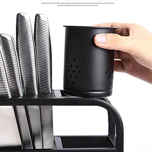 Lizi racks rack de cozinha rack de cozinha doméstica Faca/faca e garfo/placa de corte/spatula um rack multifuncional preto