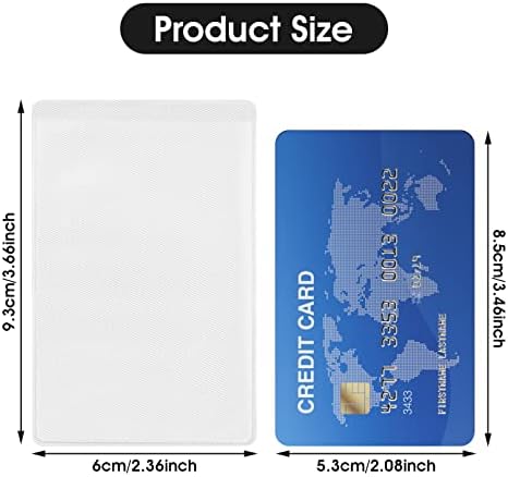 Mangas do suporte do cartão Cobee, 50 peças Protetor de cartão de plástico Clear Soft Id Card Titulares Badge Suportes PVC