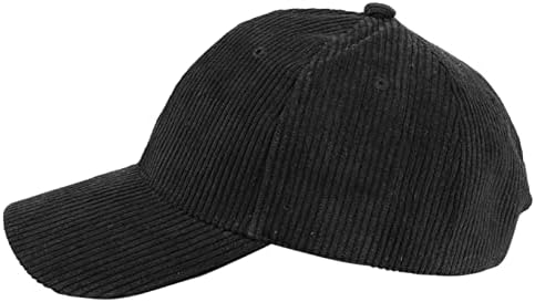 Moda feminina do boné de beisebol, 2023 Vintage Neutro Summer Solid Baseball Caps Corduroy Hat Visors, ajuste ajustável de tamanho