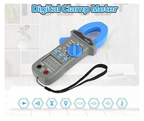 Medidor de grampo digital depila, AC DC Corrente AMPERAGEM AMPERE NCV OHM Testador Capacitância Hz TEMP MultiMeter