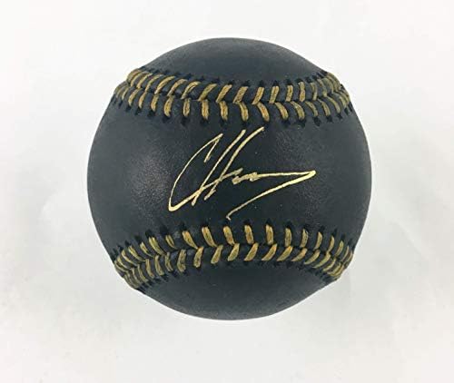Codi Heuer Chicago White Sox Pitcher assinou autografou o Baseball Black Rawlings com Beckett Coa - Ink Gold