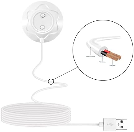 Carregador de rosas de substituição, cabo USB de carregador magnético, estação de doca de base de substituição apenas para rosa-12 mm