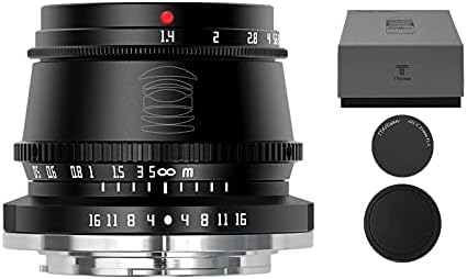 Ttartisan 35mm F1.4 E Montagem Lente APS-C Lente de câmera de grande angular para A6400 、 A6000 、 A6100 、 A6600 、 A5100