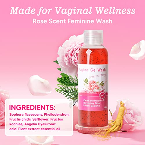 Lavagem feminina e óleo de yoni e sabão Yoni para mulheres, lavagem Yoni para balanço de pH vaginal Remova hidratação de odor, 1