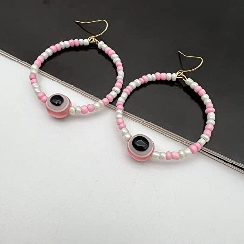 3 PCs coloridos olhos maus olhos pulseira protetora de amuleto pulseira de corda trançada pulseira de pulseira artesanal