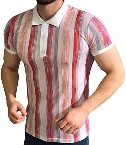 Homens da primavera e verão Moda solta Zipper curto Manga curta Tampe camise
