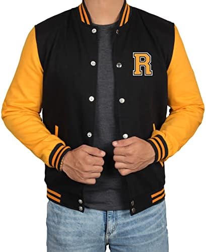 Jaqueta de beisebol do Baseball Men - High School Baseball Bomber Style Fleece Summer Mens Varsity Jackets