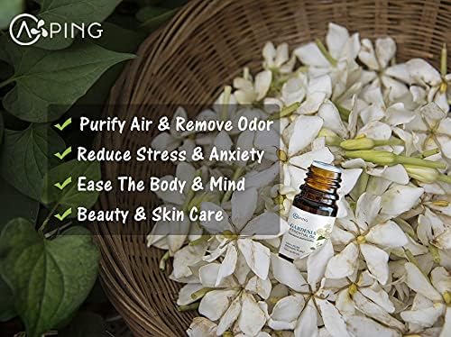 Óleos essenciais de Gardenia & Jasmine - Óleos vegetais naturais orgânicos puros para difusor, aromaterapia, spa, massagem,