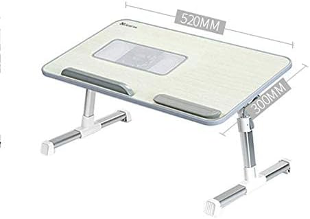 NECEDAYFY LAPTOP LOPT, suporte de mesa de laptop dobrável, mesa de laptop ajustável em altura para cama e sofá, mesa de volta portátil,