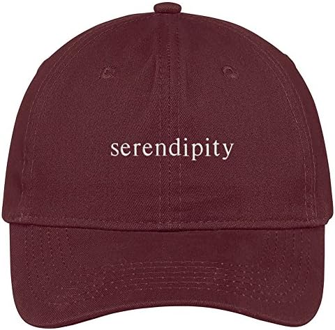 Trendy Apparel Shop Serendipity bordou algodão ajustável tampa