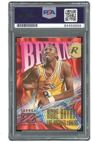 1996 Skybox Z Force Kobe Bryant assinou autógrafos RC Rookie Card PSA DNA - Cartões autografados de basquete