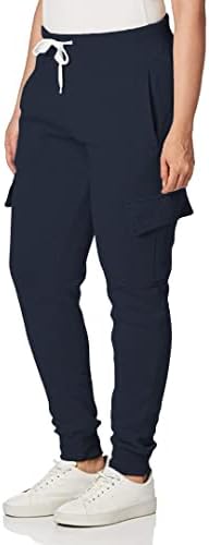 Southpole Men's Basic Basic Active Fleece Cargo Jogger calças-regulares e grandes e altas, Nova Marinha, S