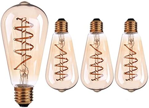 LED lâmpada flexível lâmpada de filamento macio 3w ​​amarelo amarelo 2200k lâmpadas Edison lâmpadas em espiral bulbos de filamento