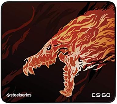 SteelSeries QCK+ limitada CS: vá uivar o mouse bloc - superfície micro tecida exclusiva - otimizada para sensores de jogo -