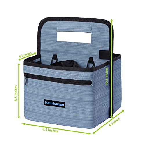 Haushaeger portátil portátil transportadora e porta de café reutilizável com alça para entrega - grossa