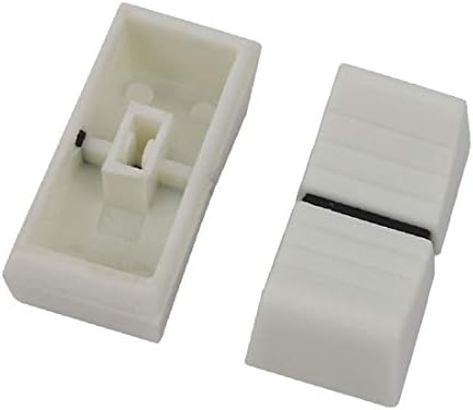 X-dree 30pcs 11mm x 24 mm x 10,8 mm Slider Plástico Fader Knob Branco para potenciômetro (30pcs 11 mm x 24 mm x 10,8 mm Control
