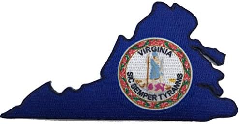 Die Cut Virginia sic Semper Tyrannis Moral Patch - 2,5 x 4 - Color