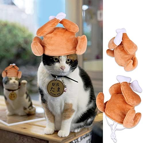 Ação de Graças Catdão de Turquia Catinho Chapéu de Bateria para Cat Casto de Kitten para Cat Chapear para Acessórios de Cosplay