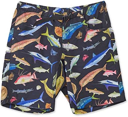 Kavu Big Eddy Short Shorts seco rápido com cintura elástica e troncos de cinto