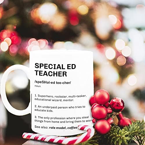 Educação Especial ED Coffee Caneca, presentes engraçados de apreciação de professores, Copa de volta às aulas para melhor professor de sped de todos os tempos, ensino médio no ensino médio