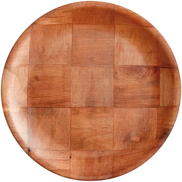 United Brands USA Wood madeira placas redondas de 10 polegadas de 6 polegadas de 6